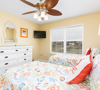 Cabana Beach House Bedroom 4 with Twins