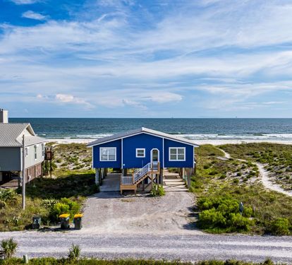 Cabana Beach House Exterior from Pompano Way