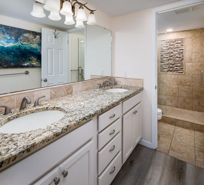 Master vanity - double sinks
