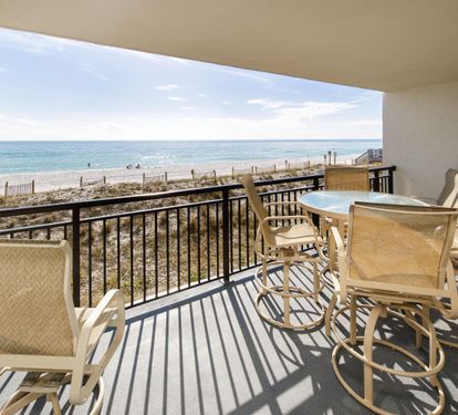 Balcony view and dining