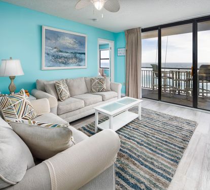Living room with balcony access