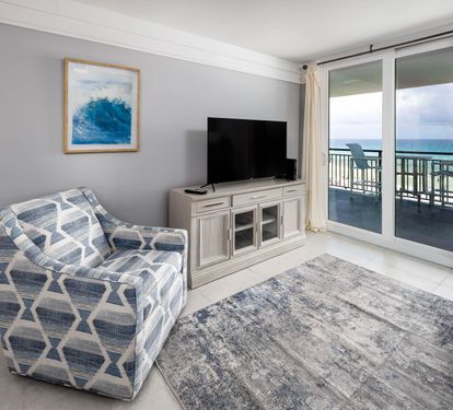 Living room seating with view