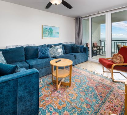 Living room with balcony access