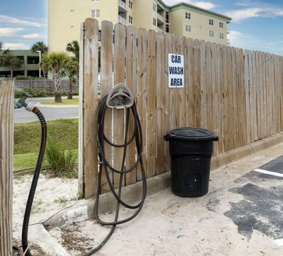 Car wash on property