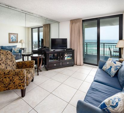 Living room with balcony access