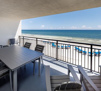 Balcony view and seating