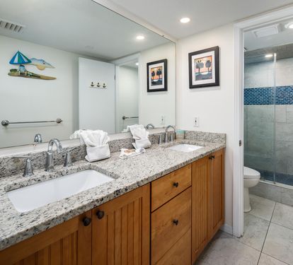 Master vanity - double sinks