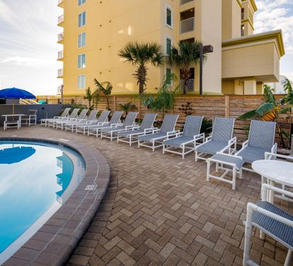 Pool and loungers