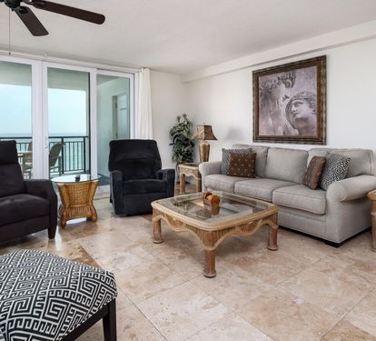 Living room with balcony access