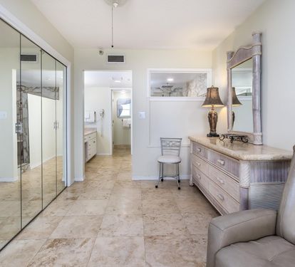 Master dressing and closet area