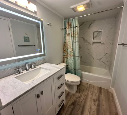 Guest Bathroom - tub shower