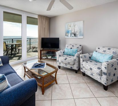 Living room with balcony access