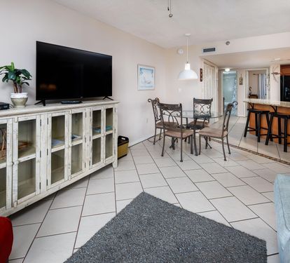 View from patio into the unit 