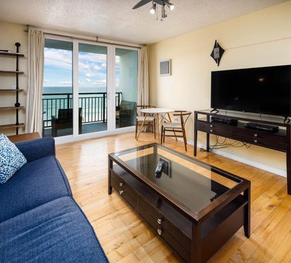 Living room with balcony access