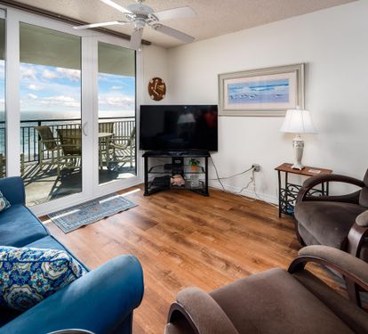 Living room with balcony access