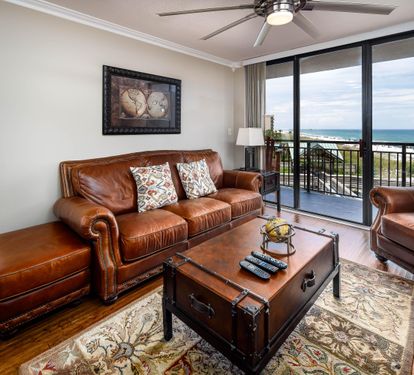 Living room with balcony access