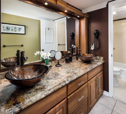 Master vanity - double sinks
