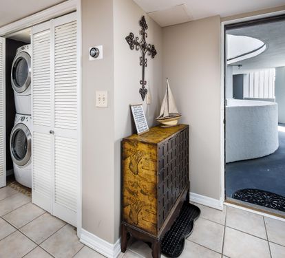 Entryway Washer / Dryer in closet