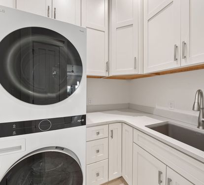 Stack Washer & Dryer in the 1st Floor Laundry Room