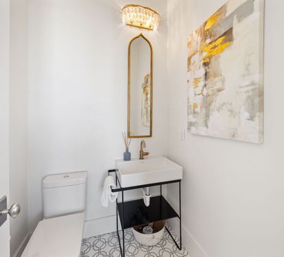 2nd Floor Powder Room - Conveniently Located Off the Kitchen