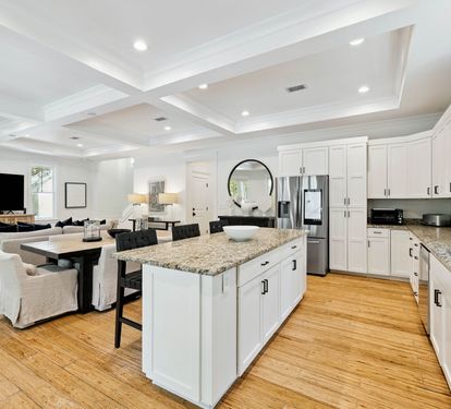 Ample Counter Space & Bar Seating for 3