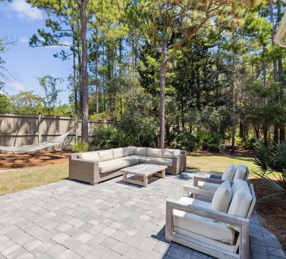 Spend Lazy Days in the Hammock & Enjoy Cozy Seating on the Patio