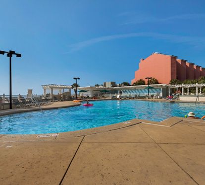 Upper pool overlooking the Gulf.