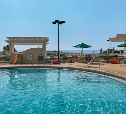 Upper pool and sundeck.