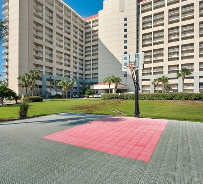 On-site basketball court included with the stay.