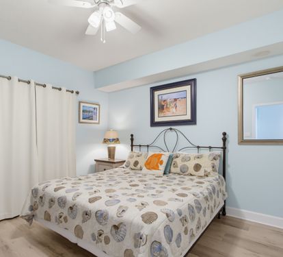Second king bedroom with a TV.