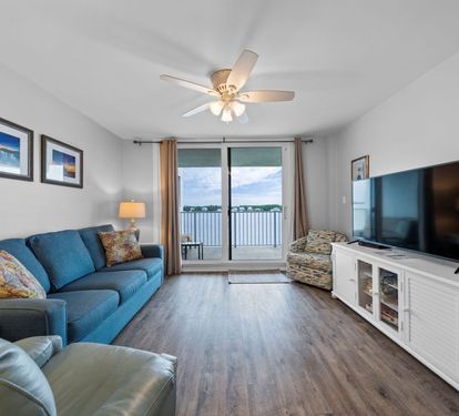 Compass Point 308 Living Room with Queen Sleeper