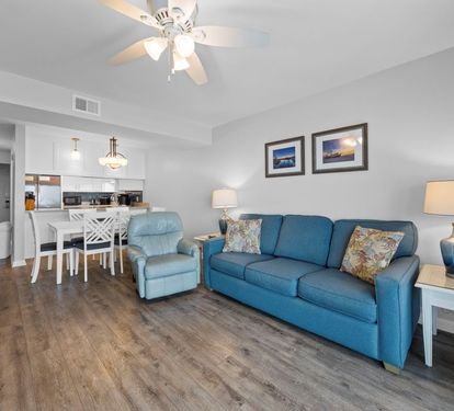 Compass Point 308 Living Room with Queen Sleeper
