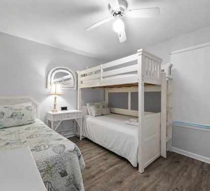 Compass Point 308 Bedroom 2 with a Twin + a Twin-over-Twin Bunk Bed