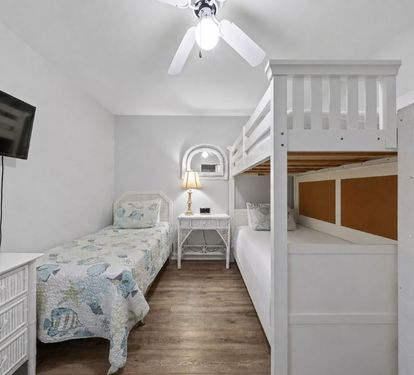 Compass Point 308 Bedroom 2 with a Twin + a Twin-over-Twin Bunk Bed