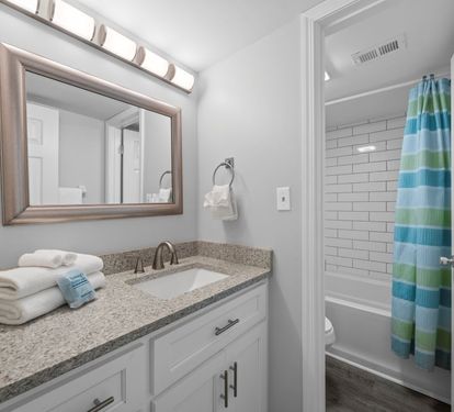 Compass Point 308 Bathroom 2 with Tub Shower Combo