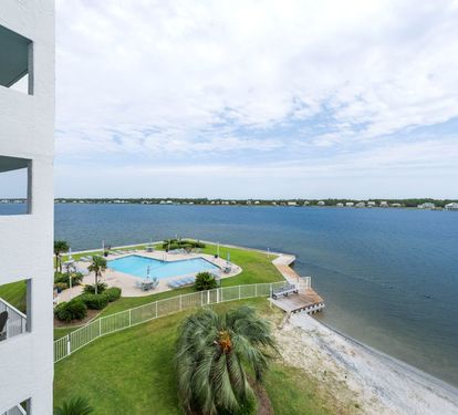 Compass Point 308 Views of Pool & Lagoon from Balcony
