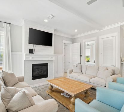 Cozy Up Next to the Fireplace for a Movie Night!