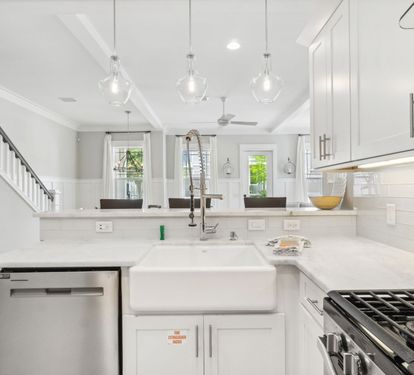 Cook in Style with Stainless Steel Appliances & a Farmhouse Sink