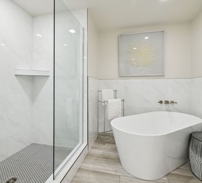 Primary En-Suite - Large Soaking Tub & Walk-In Shower
