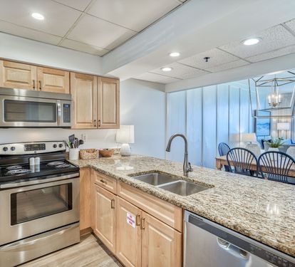 Cook Gourmet in the Spacious Kitchen