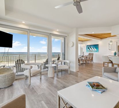 Move Seamlessly Through the Open Concept Living & Kitchen Spaces