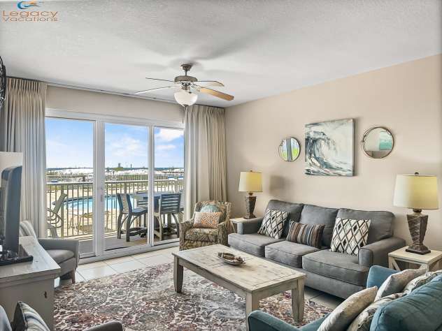 Summer Place 3 BR Beachfront Poolside Condo - 2 sets of